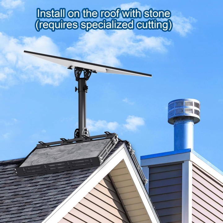 Starlink Gen 3 Roof Ridge Mount with Adjustable Tilt & 8-Piece Bricks Kit for Gen 3 Standard & Enterprise Dishes