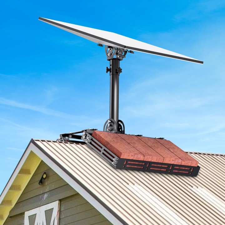 Starlink Gen 3 Roof Ridge Mount with Adjustable Tilt & 8-Piece Bricks Kit for Gen 3 Standard & Enterprise Dishes