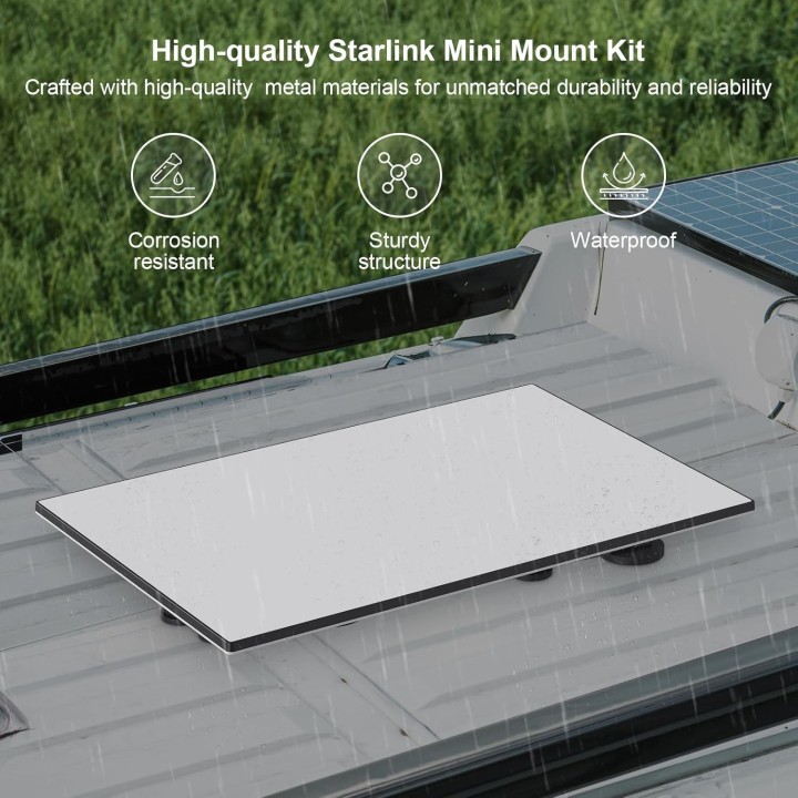 Starlink Gen 3 Magnetic Roof Mount Kit - 8 Magnetic Bases for RVs, Boats, Trucks – for Starlink Standard & Enterprise Dishes