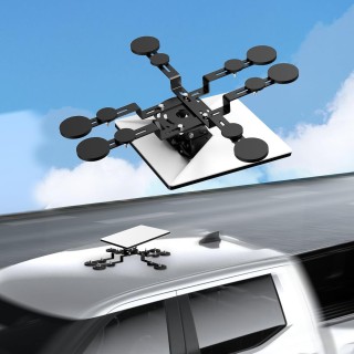 tarlink Mini Car Roof Mount – No-Drill Magnetic Mount with 376 lbs Holding Force, Compatible with V4 Dish for RV, Truck, Boat