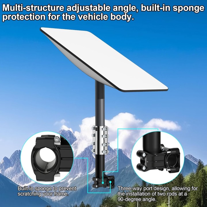 Starlink Gen 2 RV Ladder Mount – Pole Mounting Kit for Starlink Dishes, Compatible with Standard and High-Performance Dishes