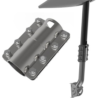 Starlink Gen 2 Pipe Adapter Mounting Kit for Starlink V2 Dish – Easy Installation with J Mounting Bracket