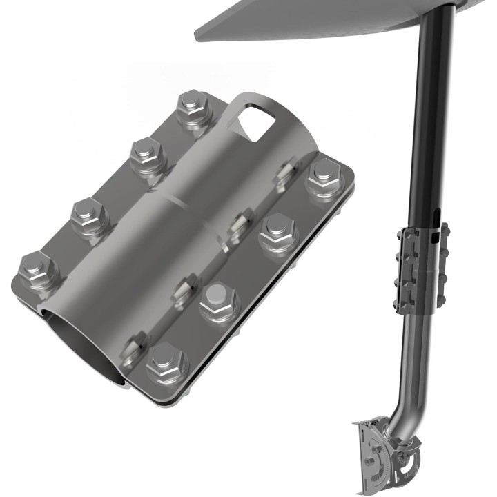 Starlink Gen 2 Pipe Adapter Mounting Kit for Starlink V2 Dish – Easy Installation with J Mounting Bracket