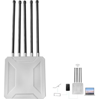 3000Mbps Outdoor Starlink WiFi Extender for Gen 3 Router – 984ft Coverage, IP65 Waterproof, Boosts Signal for Up to 200 Devices