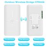 Point to Point Wireless Bridge Outdoor, 5.8G WiFi Bridge, Long Range Up to 2KM with 12DBi High Gain Antenna